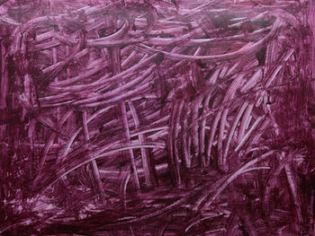 Technik: Acryl auf Finnpappe
Format: 70× 100 cm
Stil: Abstrakt, violette Farbe
Anmutung: Abstraktion mit Struktur, Übergängen; hellen und dunklen Bereichen