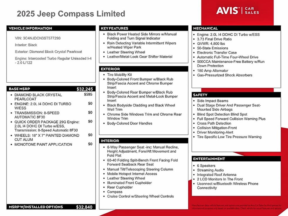 Miniatura: JEEP COMPASS LIMITED 2025 - 4X4