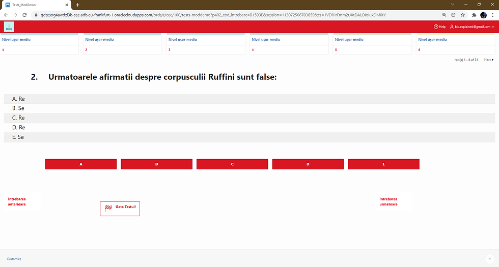 Pasul 5: Parcurge Testul