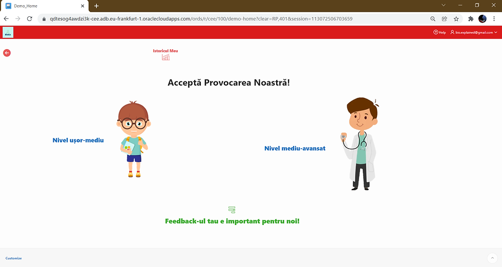 Pasul 5: Alege unul din testele propuse de noi