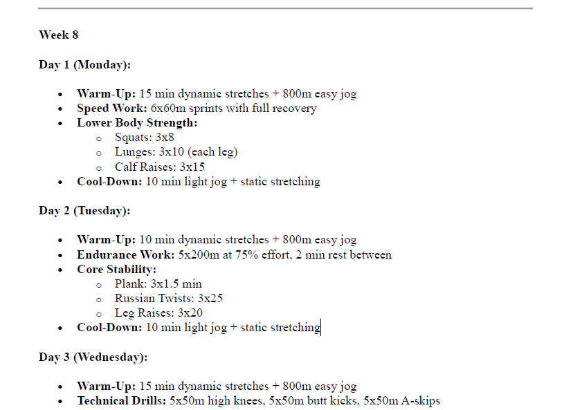 Thumbnail: Coach Will's 200m & 400m Specialist - Two Month Training Plan 2024