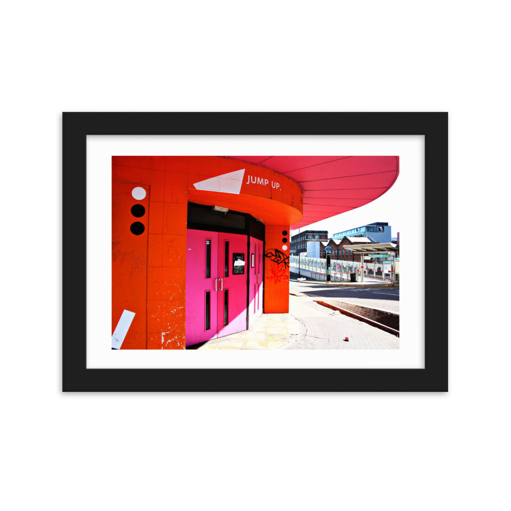 "Jump Up" Framed matte paper poster