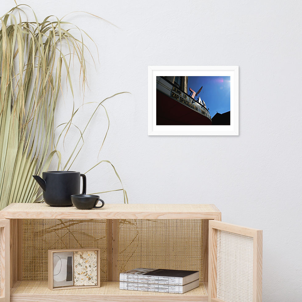 Thumbnail: "Zap..." Framed matte paper print