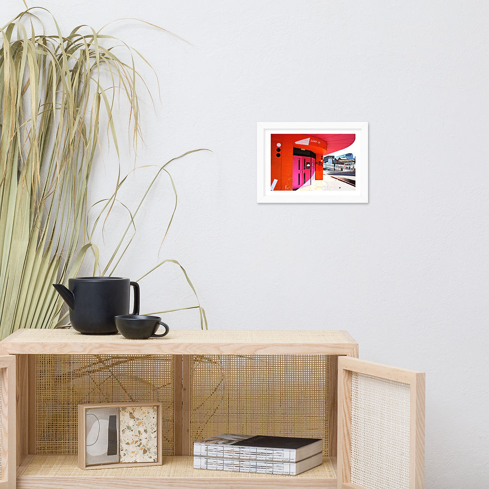 Thumbnail: "Jump Up" Framed matte paper print