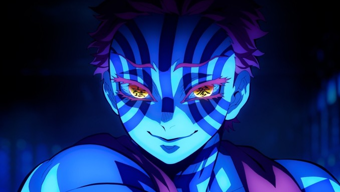 Akaza el demonio de Demon Slayer: Kimetsu no Yaiba El Castillo Infinito