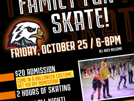 $10 off Family Fun Skate admission! 