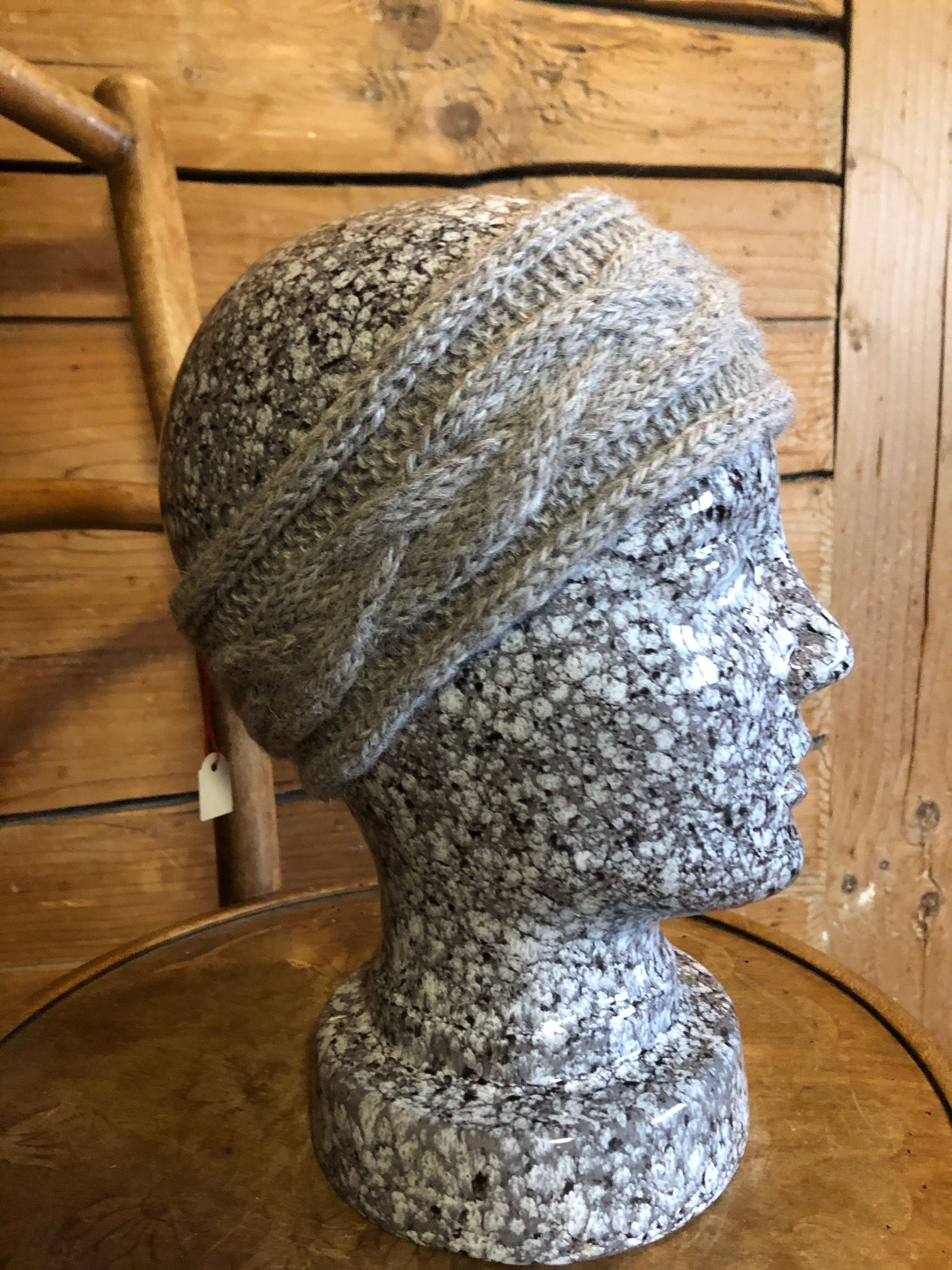 Stirnband mit Zopfmuster