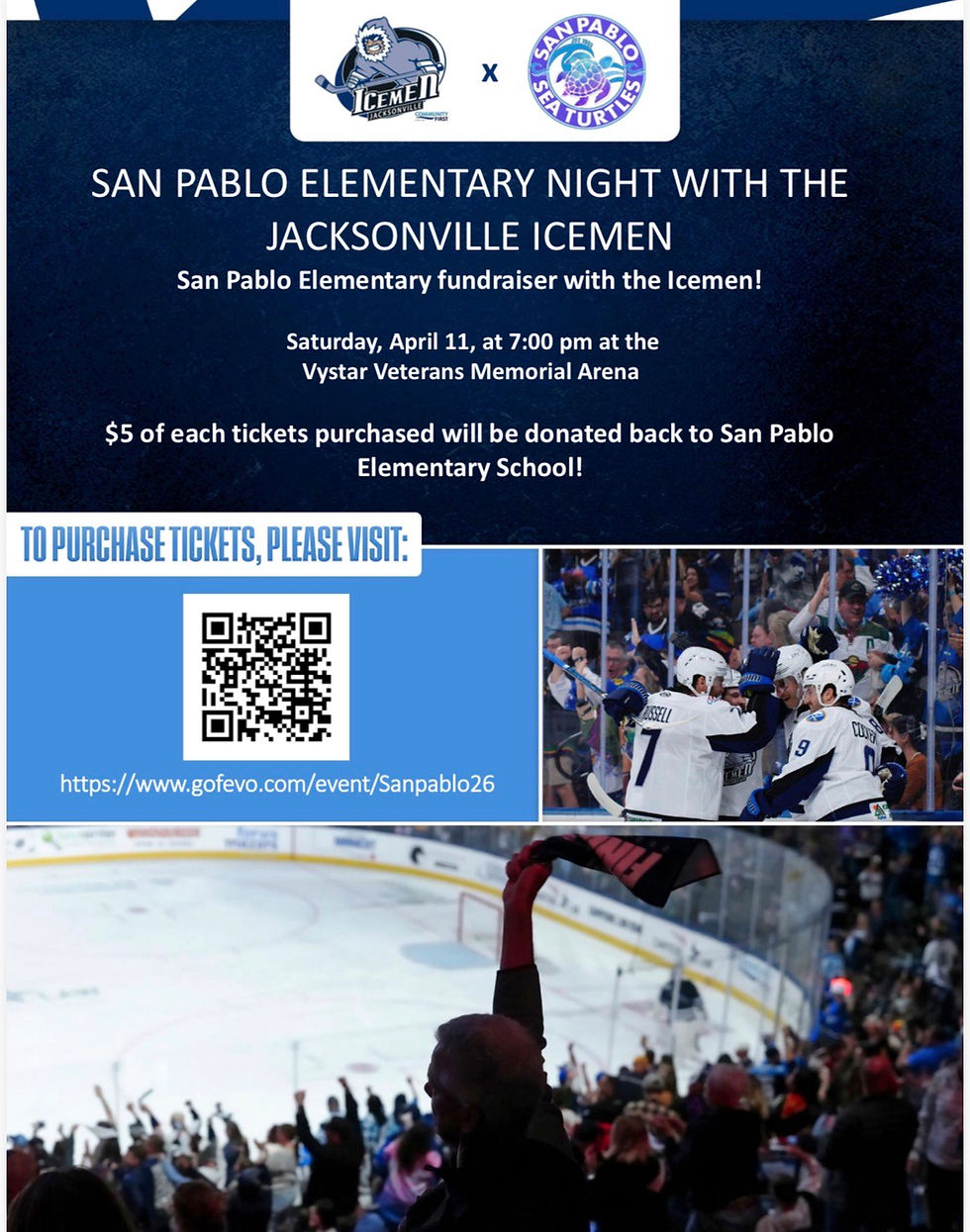 San Pablo Elementary School Night with the Icemen!