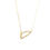 Thumbnail: 18k Yellow Gold Diamond Arrowhead Necklace