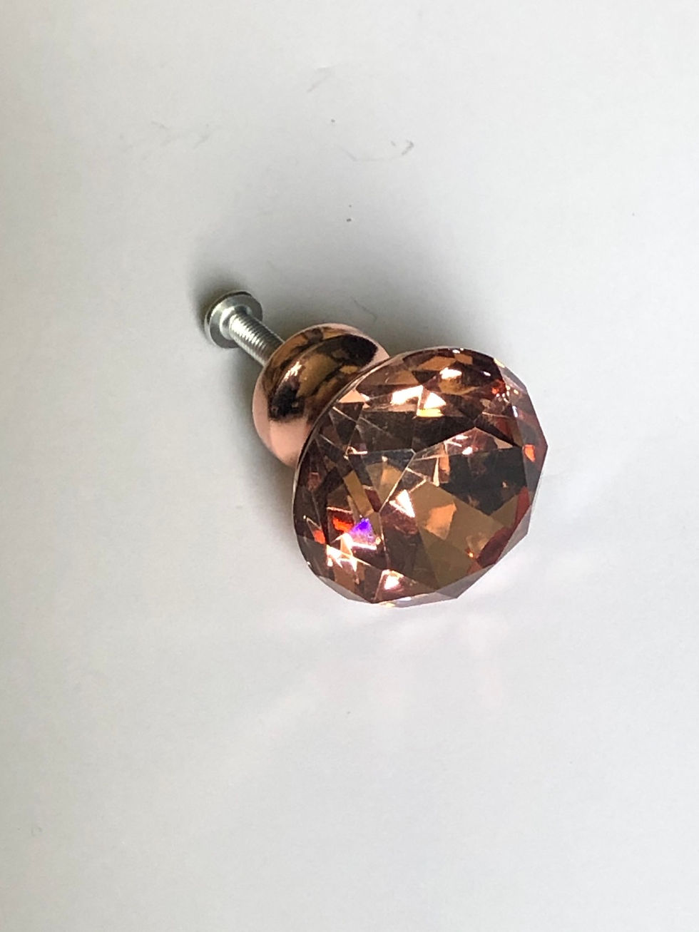 Rose Gold Crystal Knob