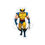 Thumbnail: Wolverine X-Men Die-Cut Sticker