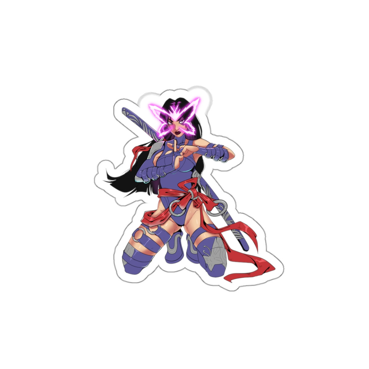 Psylocke Marvel Rivals Die-Cut Sticker