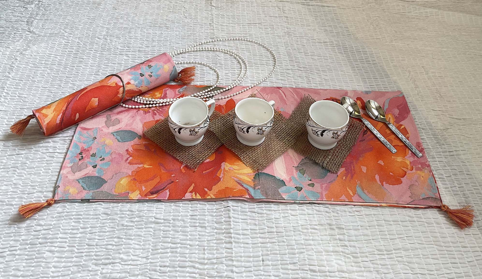 Handpainted Sunflower Napkin and Placemat