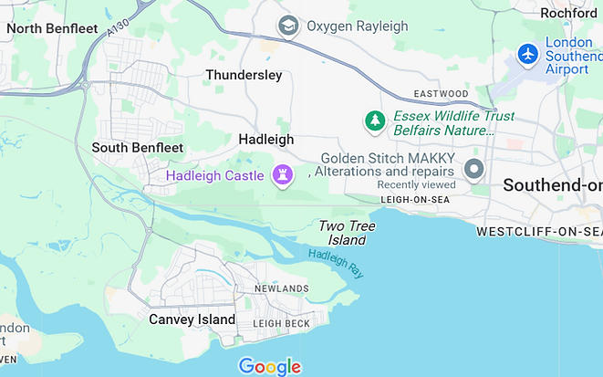 benfleet essex local map