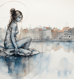 craigology_a_Copenhagen_Little_Mermaid_Statue_sketched_citysca_bface6b5-2016-4203-9d9c-b7e