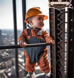 Baby Construction Worker © Craigology 2023