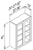 42 high wall mullion doors double doors.