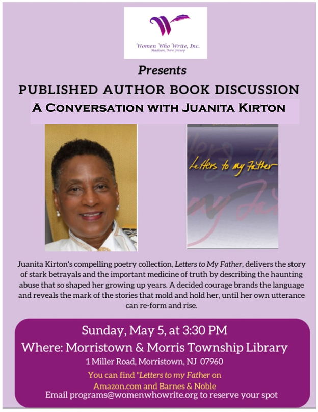 Published Author Book Discussion with Juanita Kirton
