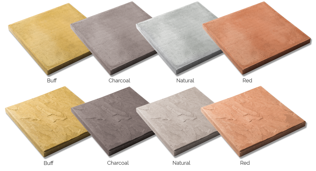 Oakdale, Bedale Paving Slabs,Plain/Riven, 450mm x 450mm