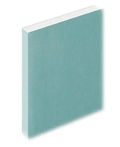 Plasterboard,Moisture Resistant,2400mm x 1200mm x 12.5mm