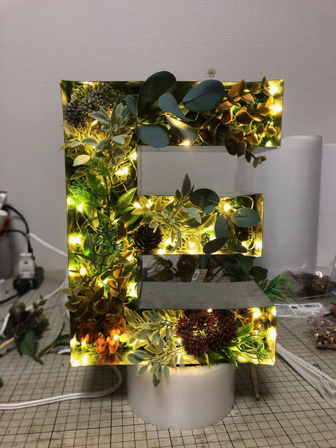 花文字サインの製作