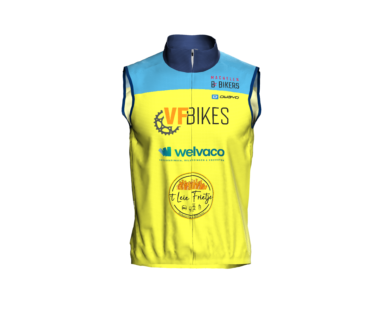 Wielersport Windvest CVW5 Pro Geel of Blauw