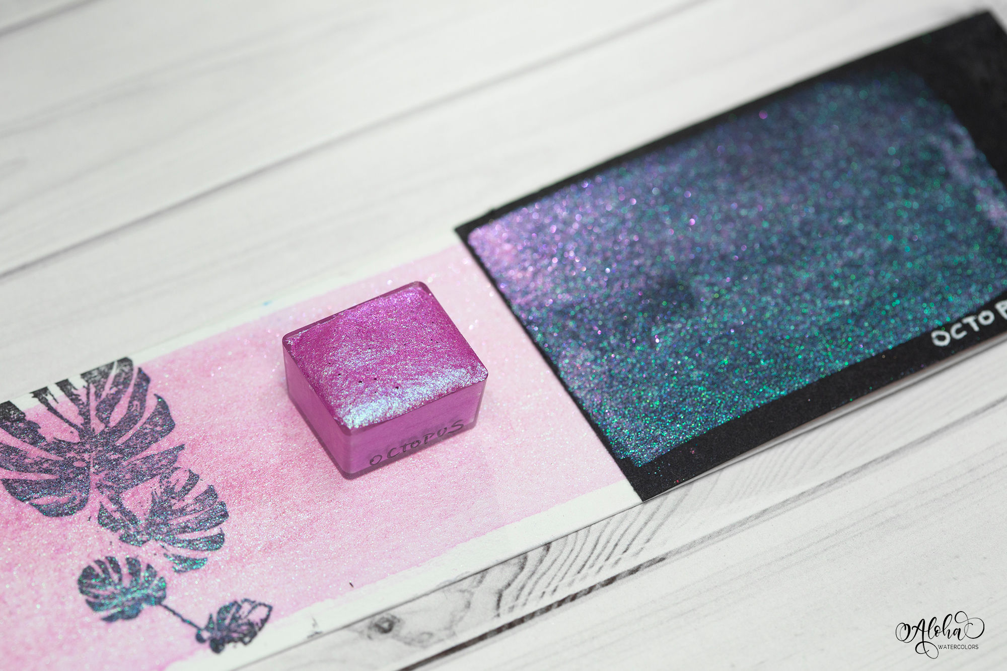 OCTOPUS colorshift pink - teal, shimmer
