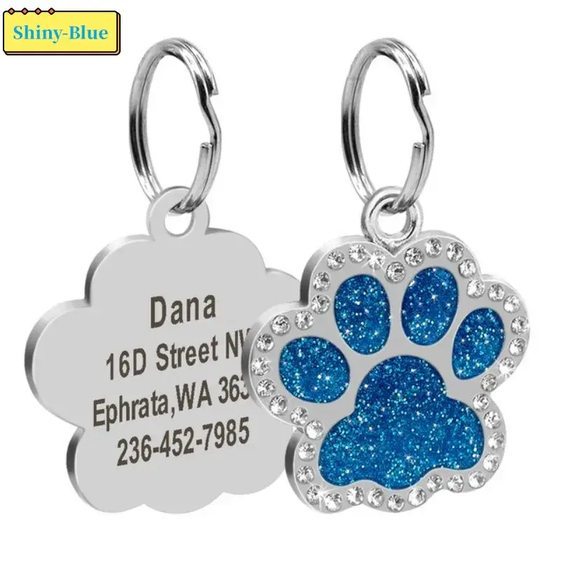Thumbnail: Personalized Dog Cat Tags Engraved Cat/Dog