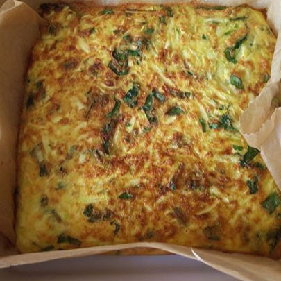 Omleta cu zucchine si spanac