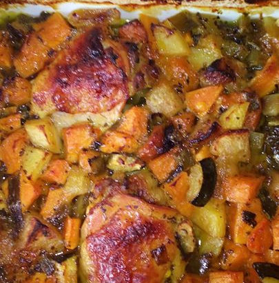 Pui caserola(Chicken casserole)