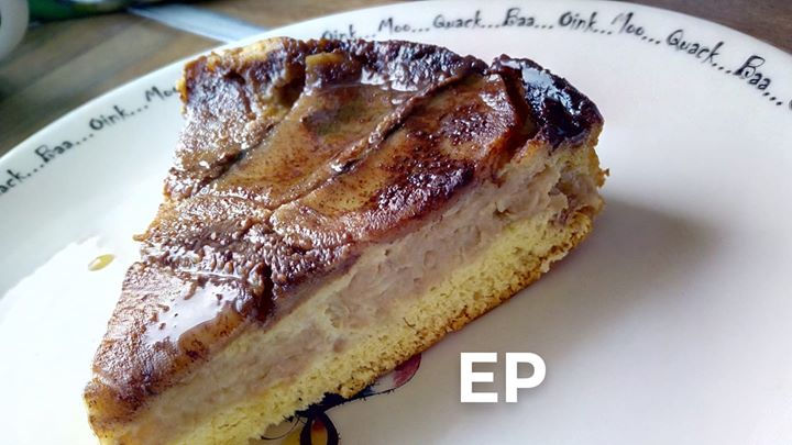 Tarta rasturnata cu mere si rodie