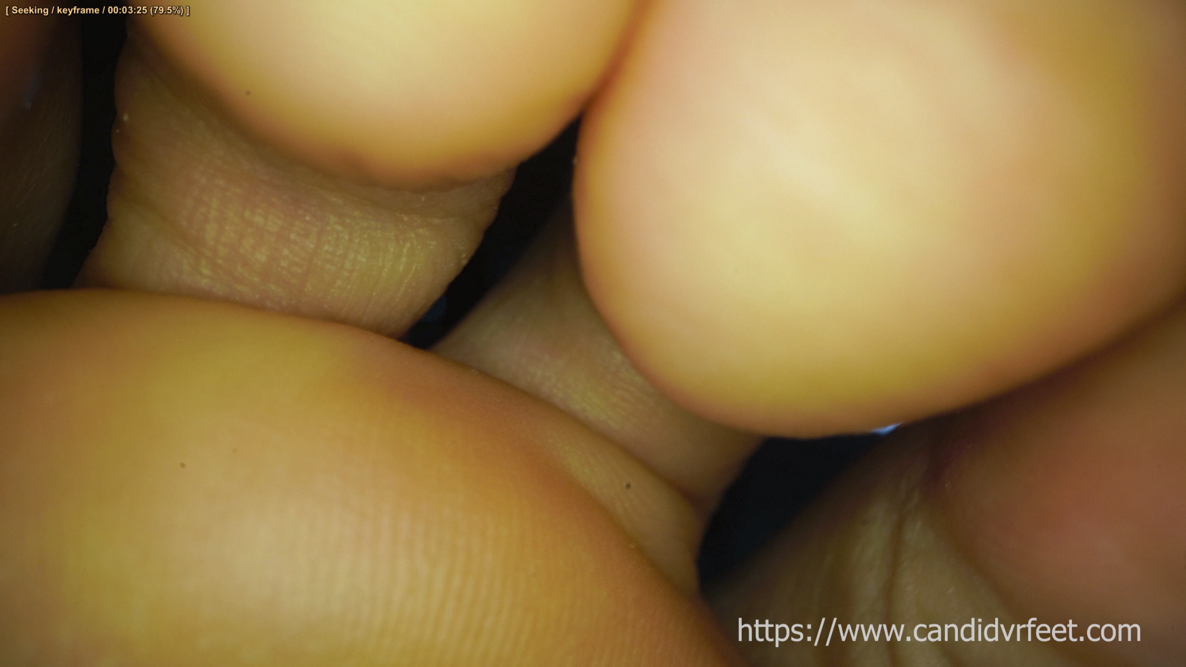 Veronica's toes exploration