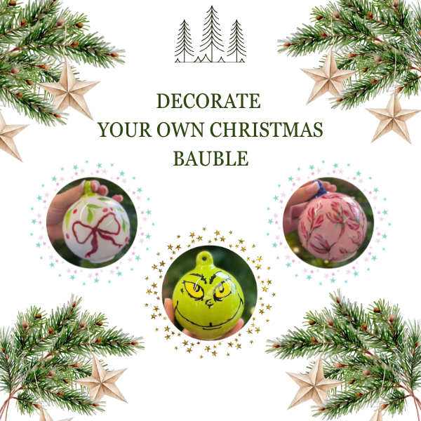 🎄 Decorate Your Own Ceramic Bauble Evening 🎄