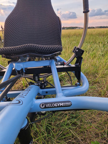 Velogym Nahaufnahme in der Farbe Taubenblau