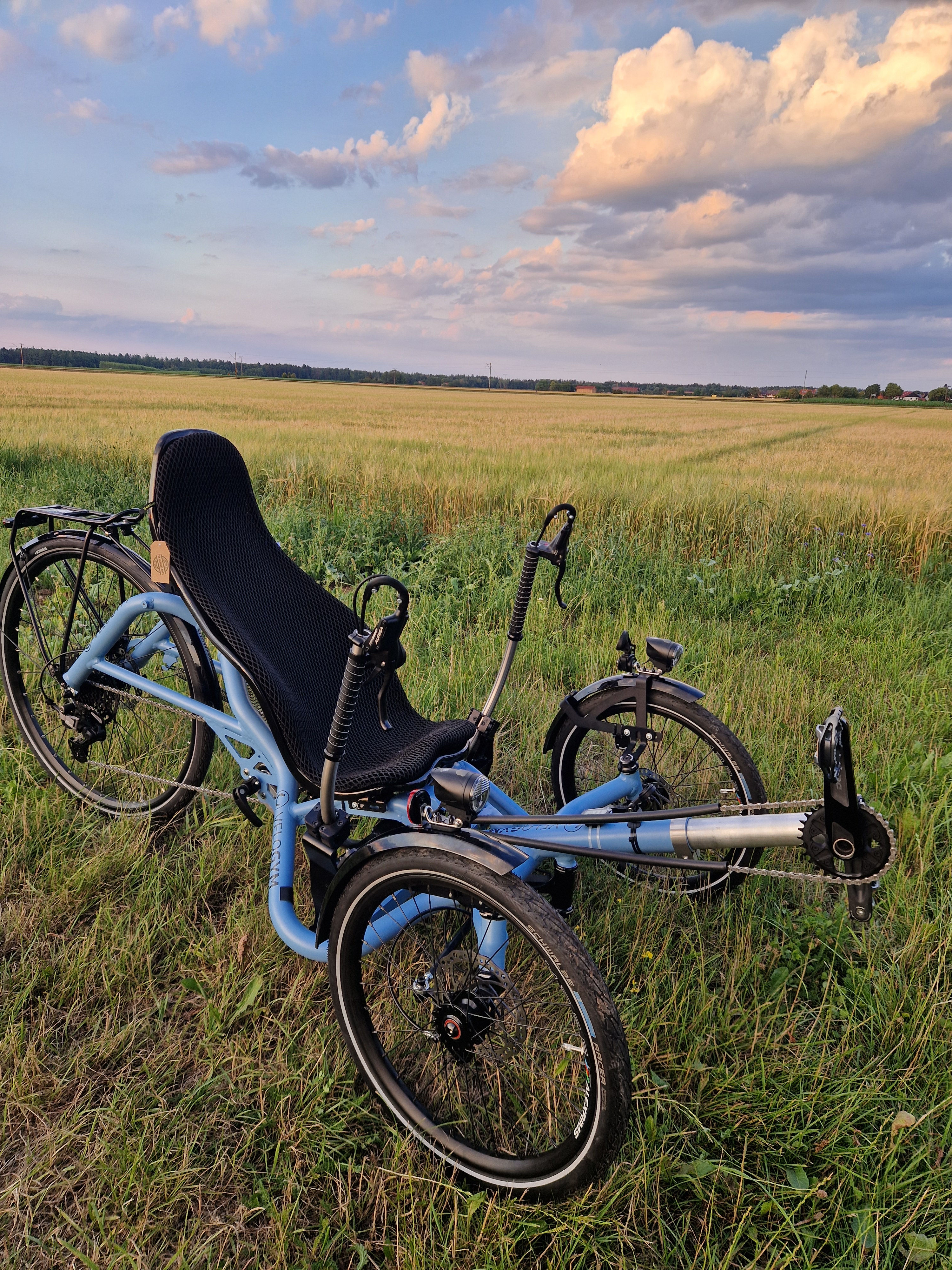 Velogym in Taubenblau
