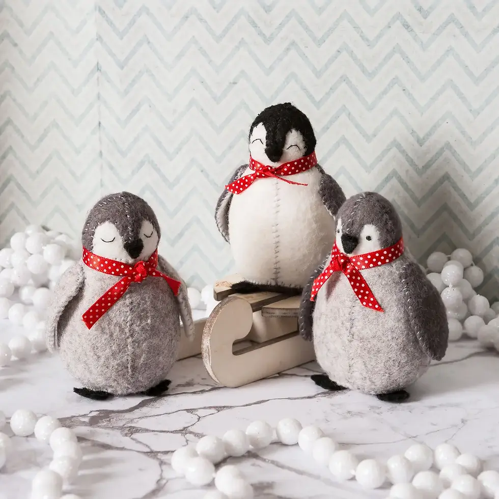 Miniature : Baby Penguins Felt Craft Kit Display