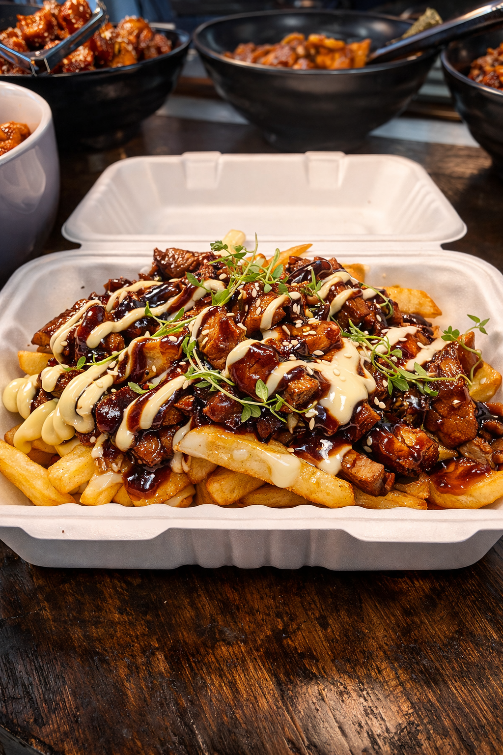 Arranged Food and Objects