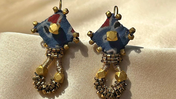 Ujjvala Earrings in Blue