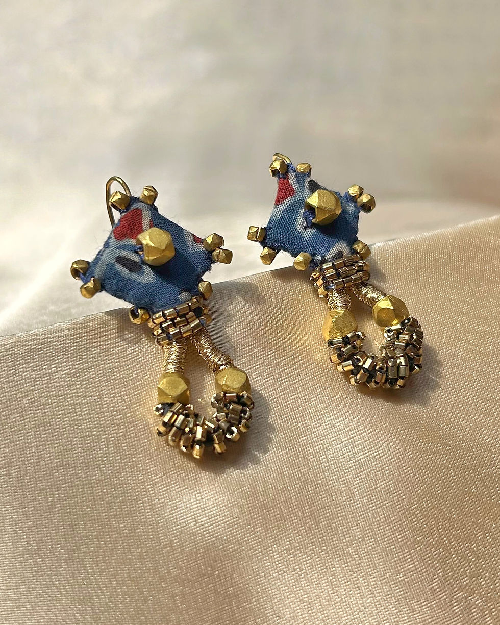 Thumbnail: Ujjvala Earrings in Blue