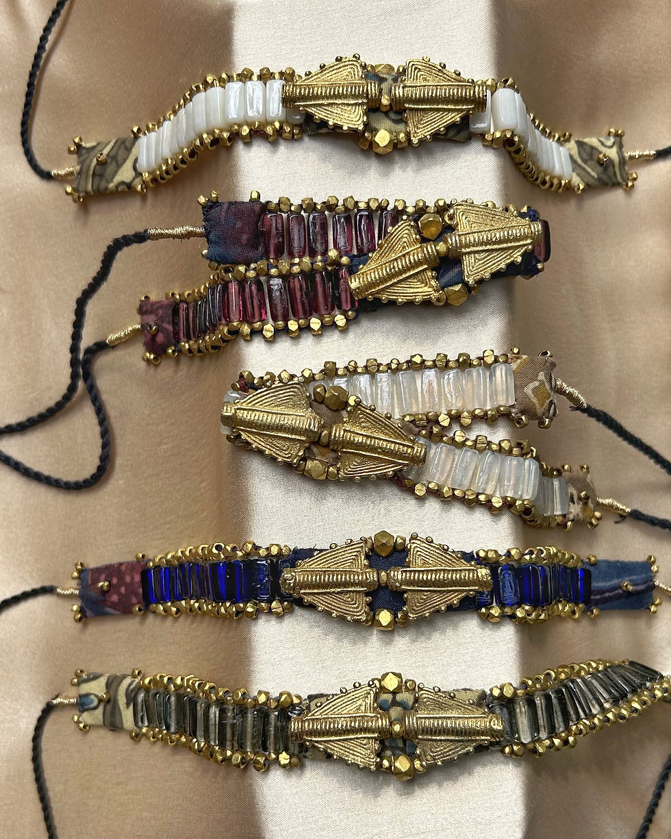 Thumbnail: Vismaya Choker Necklace in Grey