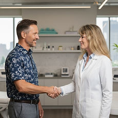 Dr Schaefer and Patient