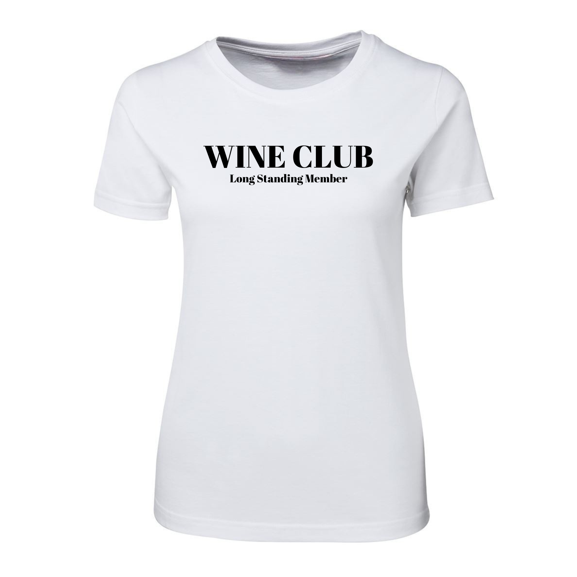 Ladies White Ice T-Shirt - Wine Club