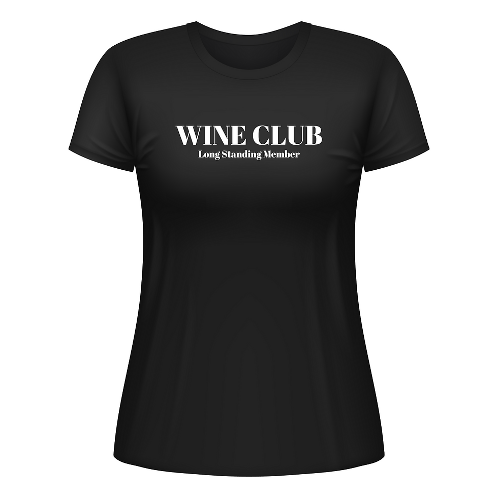 Ladies Black Ice T-Shirt - Wine Club