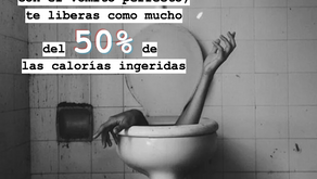 Con el vómito perfecto, te liberas como mucho del 50% de las calorías ingeridas
