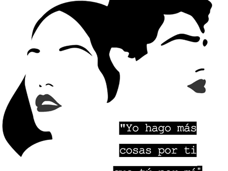 Yo hago más cosas por ti que tu por mi