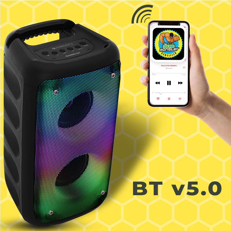 Thumbnail: Zebronics 20W Bluetooth Speaker with USB/FM/Mic input-ZEB-BARREL150