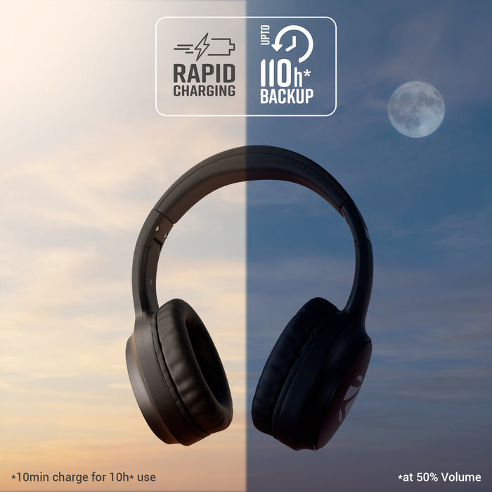 Thumbnail: Zebronics Foldable ANC Bluetooth Headphone-ZEB-AEON