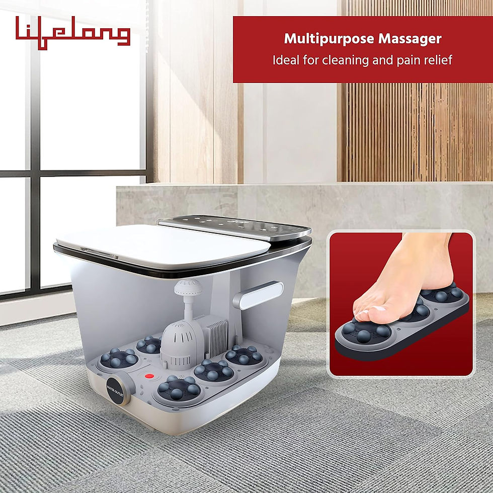Thumbnail: Lifelong Foot Spa Massager Foot Spa with Digital Screen-LLM477
