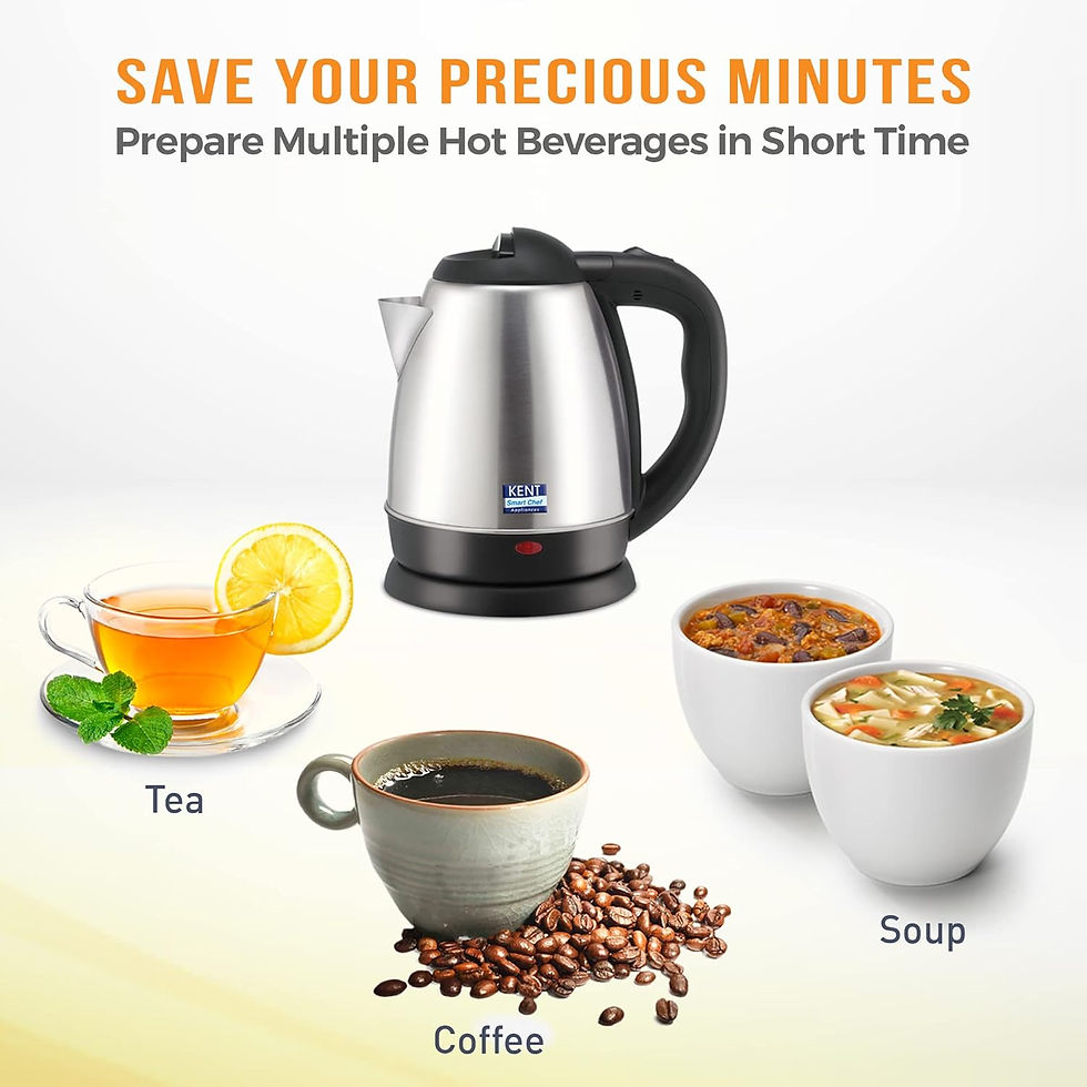 Thumbnail: Kent 1.5l Vogue stainless steel kettle