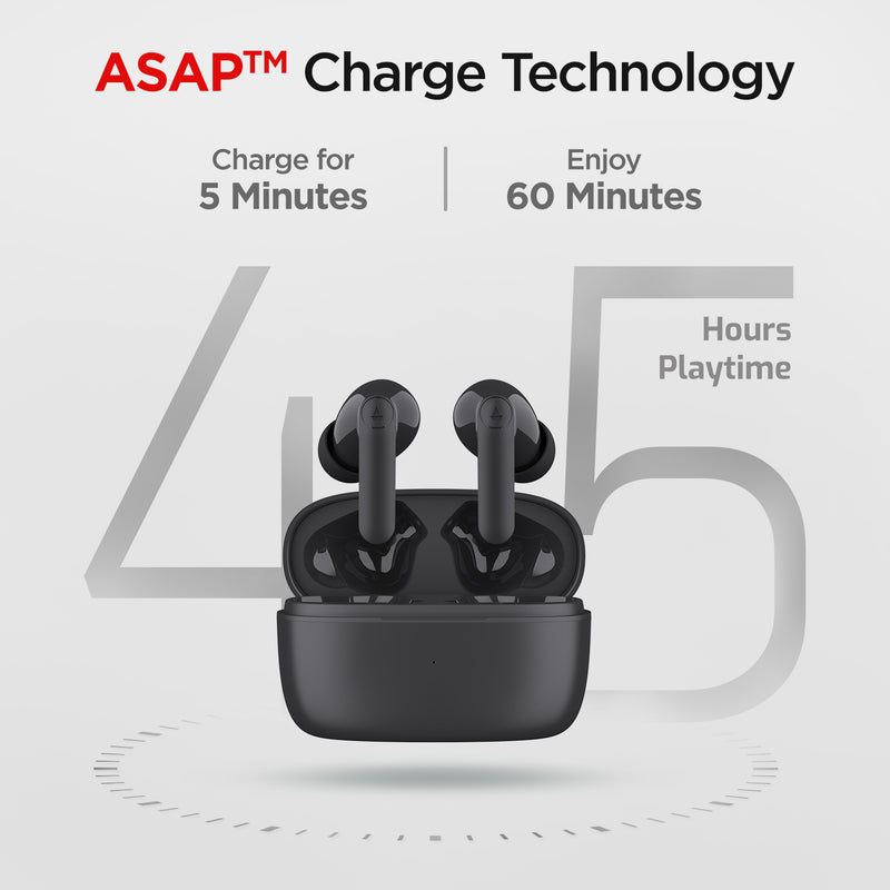 Thumbnail: Boat Bluetooth Earbuds with 45 Hrs backup(incl Case)-138PRO